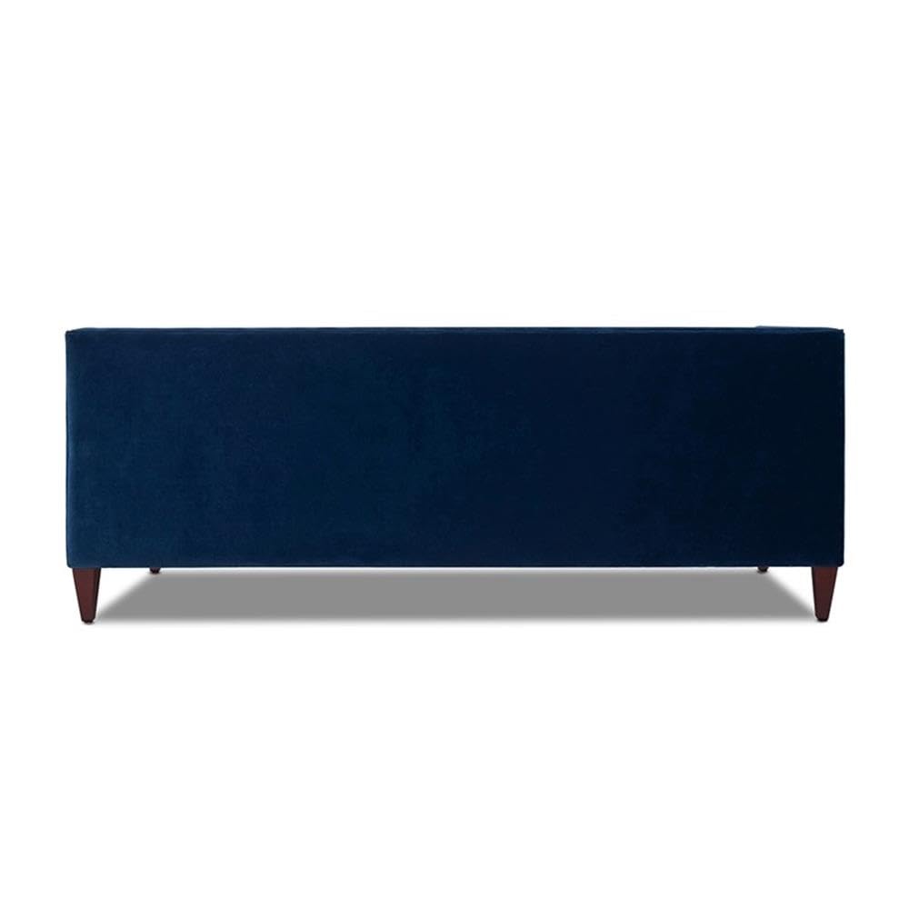 Navy Blue Velvet Tufted Sofa F9516