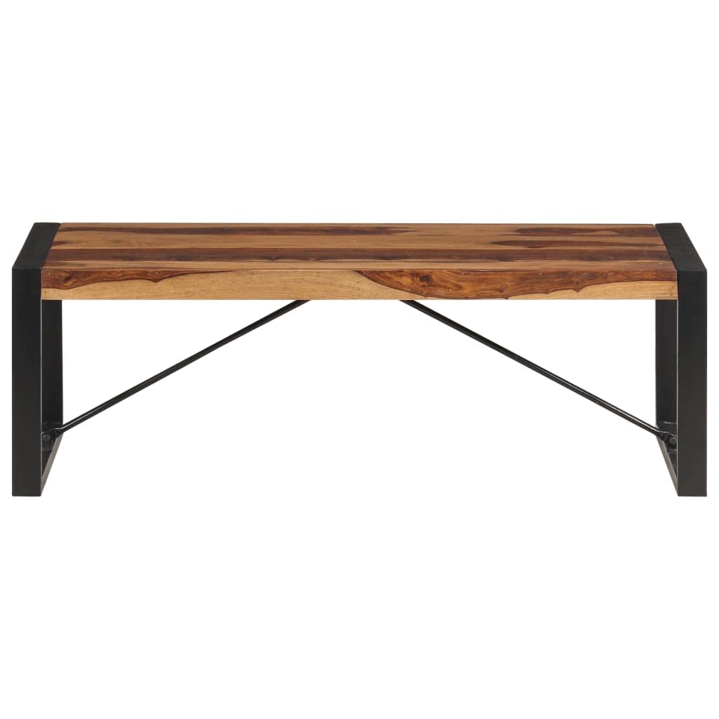 Brown Solid Sheesham Wood Rectangular Coffee Table H747157