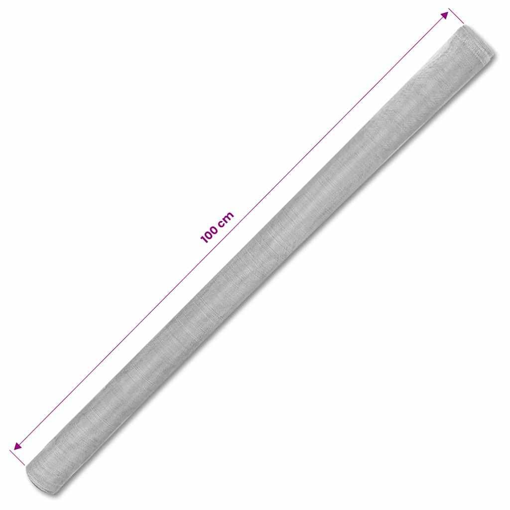 Aluminum Window Screen Roll 39.4x196.9 Inch Silver Mesh R955663