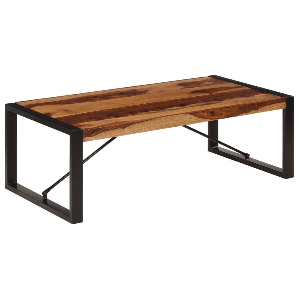Brown Solid Sheesham Wood Rectangular Coffee Table H747157