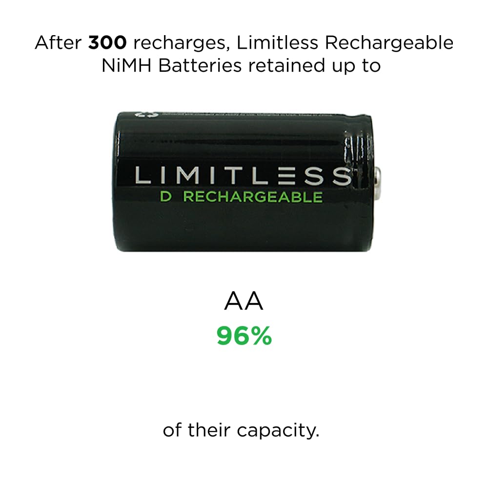 Rechargeable D Batteries 4-Pack N1259