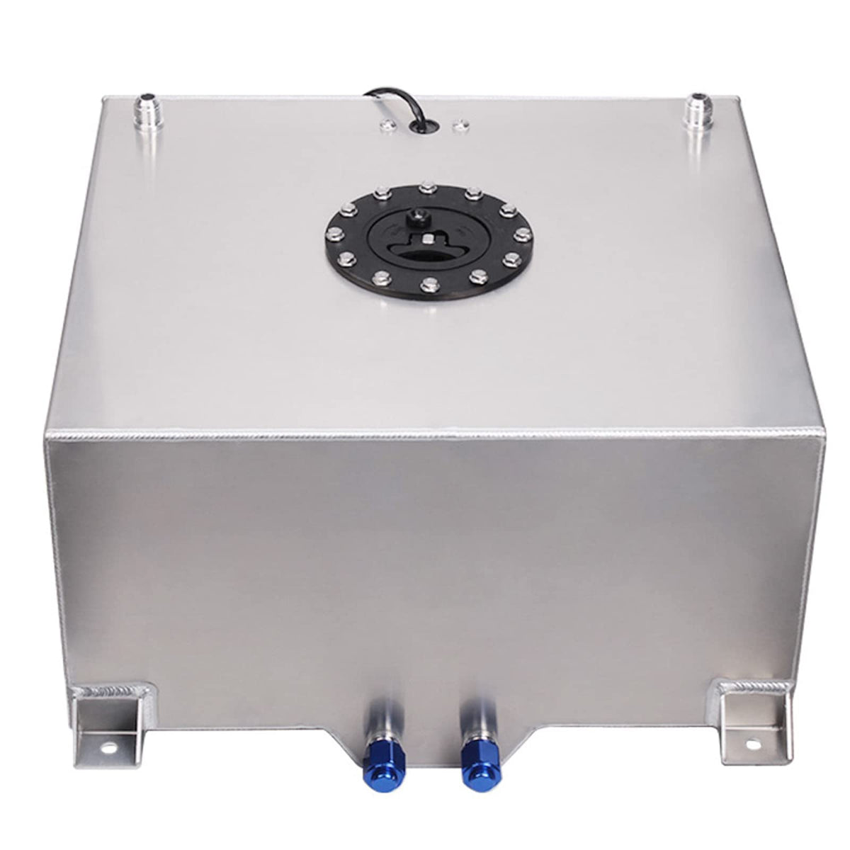 5 Gallon 20L Polished Aluminum Fuel Cell Tank with Cap and Level Sender U969663
