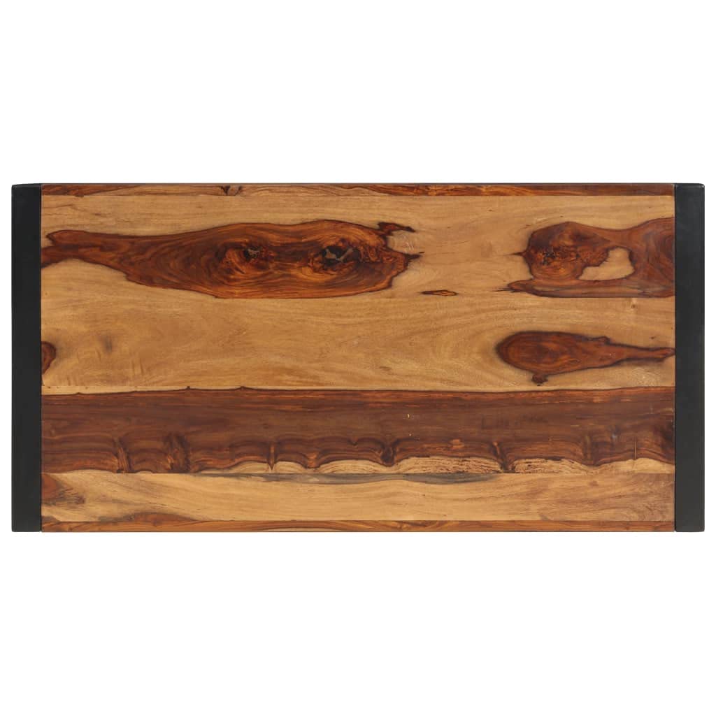 Brown Solid Sheesham Wood Rectangular Coffee Table H747157