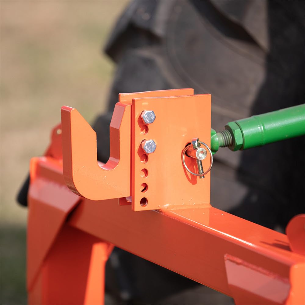3 Point Quick Hitch Category 1 Tractor 3000 LB Lifting Capacity Orange A18223