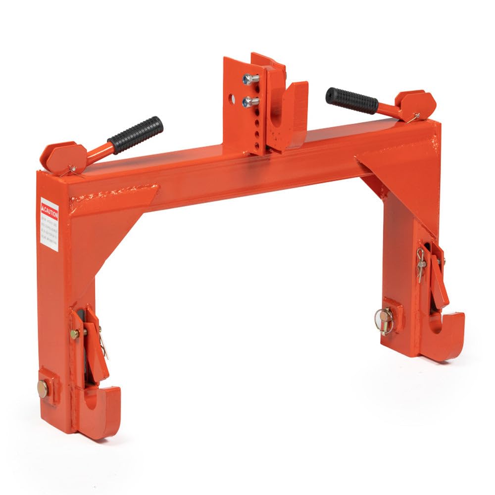 3 Point Quick Hitch Category 1 Tractor 3000 LB Lifting Capacity Orange A18223