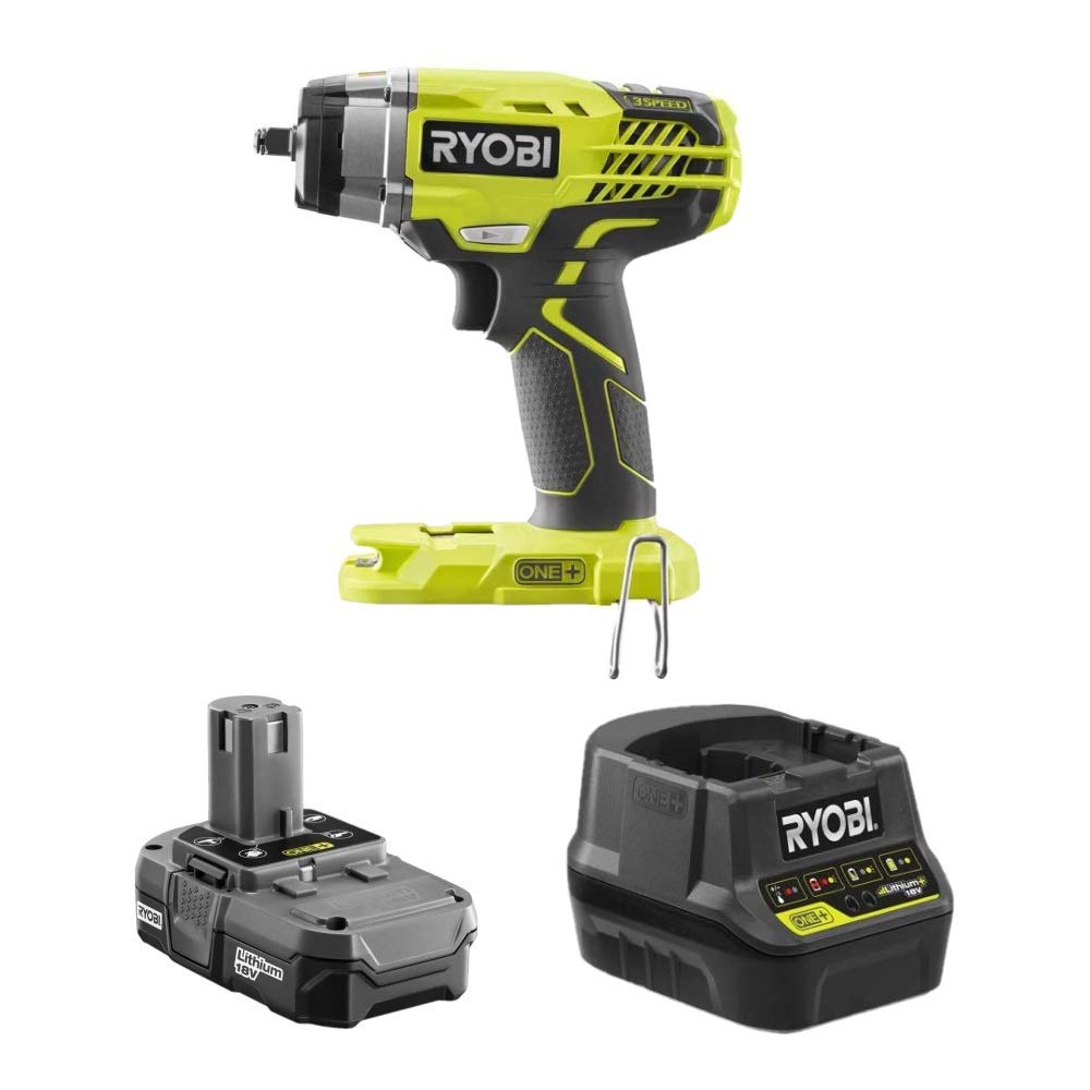18 Volt Cordless 3/8 in. 3-Speed Impact Wrench Kit with Battery and Charger F4745