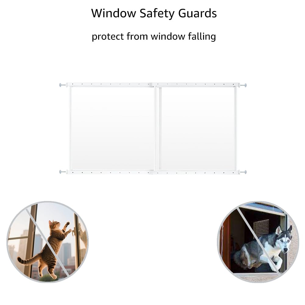 Clear Pet Window Guard, 29" Tall Acrylic Safety Barrier O747291