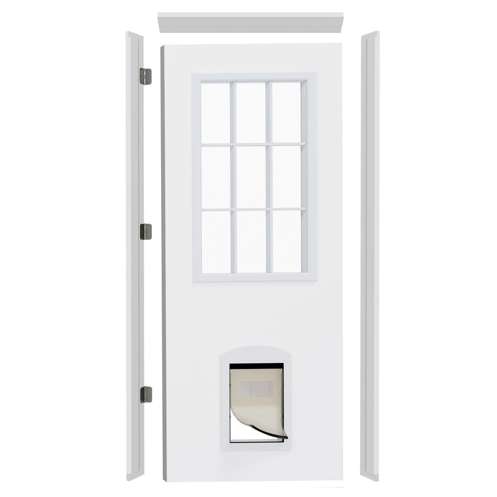 36" x 80" Front Door Slab with Prehung Door Jamb W218406