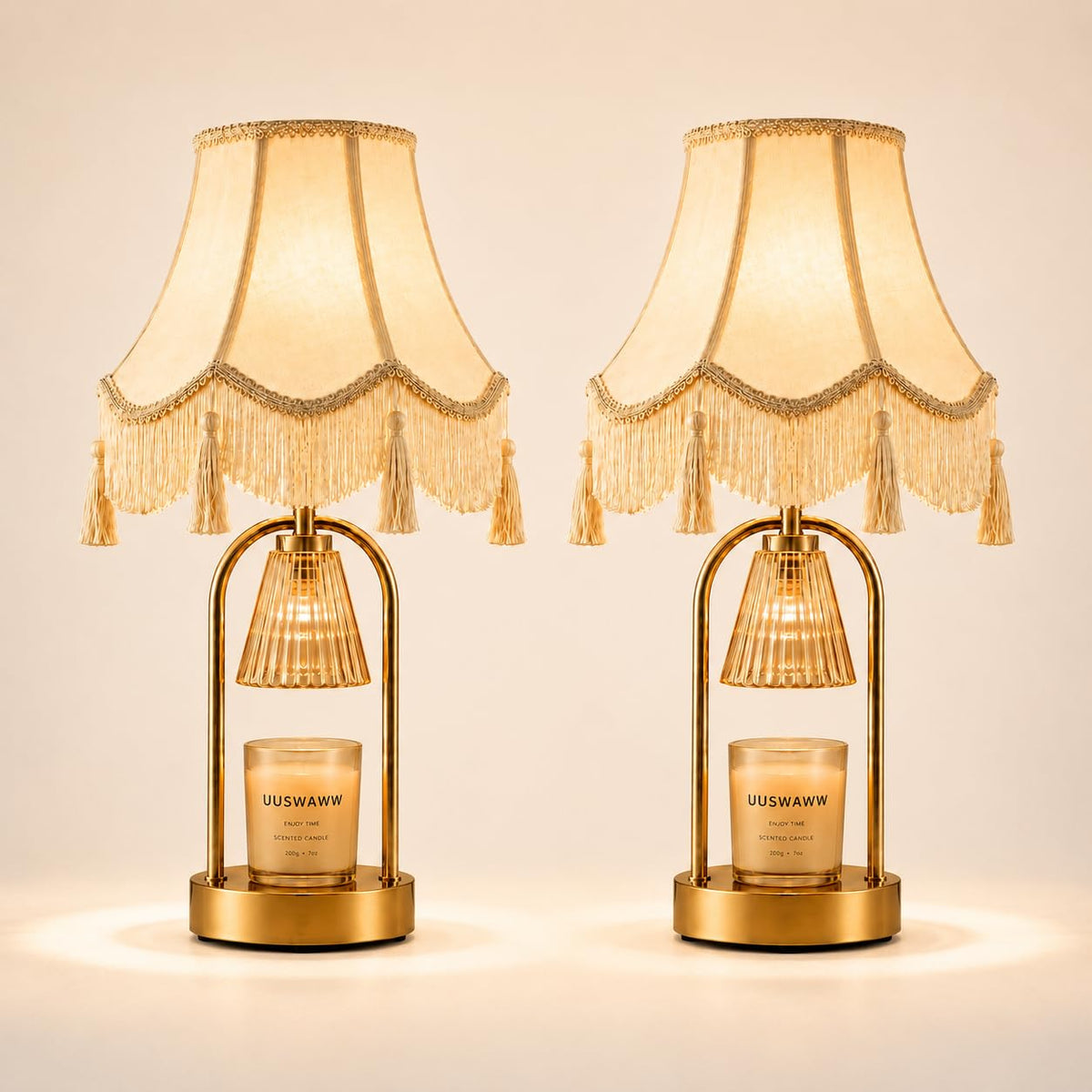 Dimmable Table Lamp and Candle Warmer Set of 2 B233