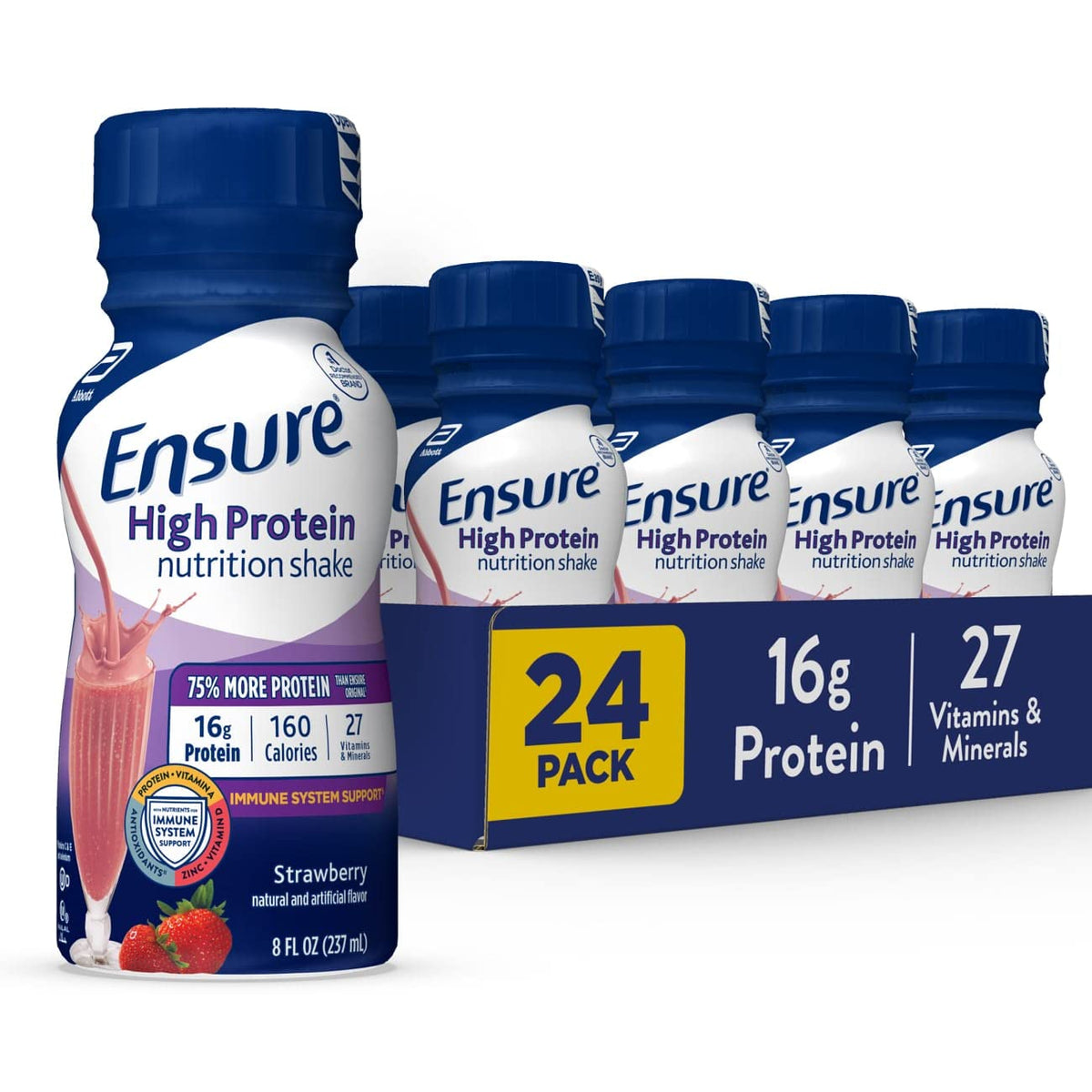 High Protein Nutritional Shake With Fiber, 16g Protein, Meal Replacement Shakes Z3807