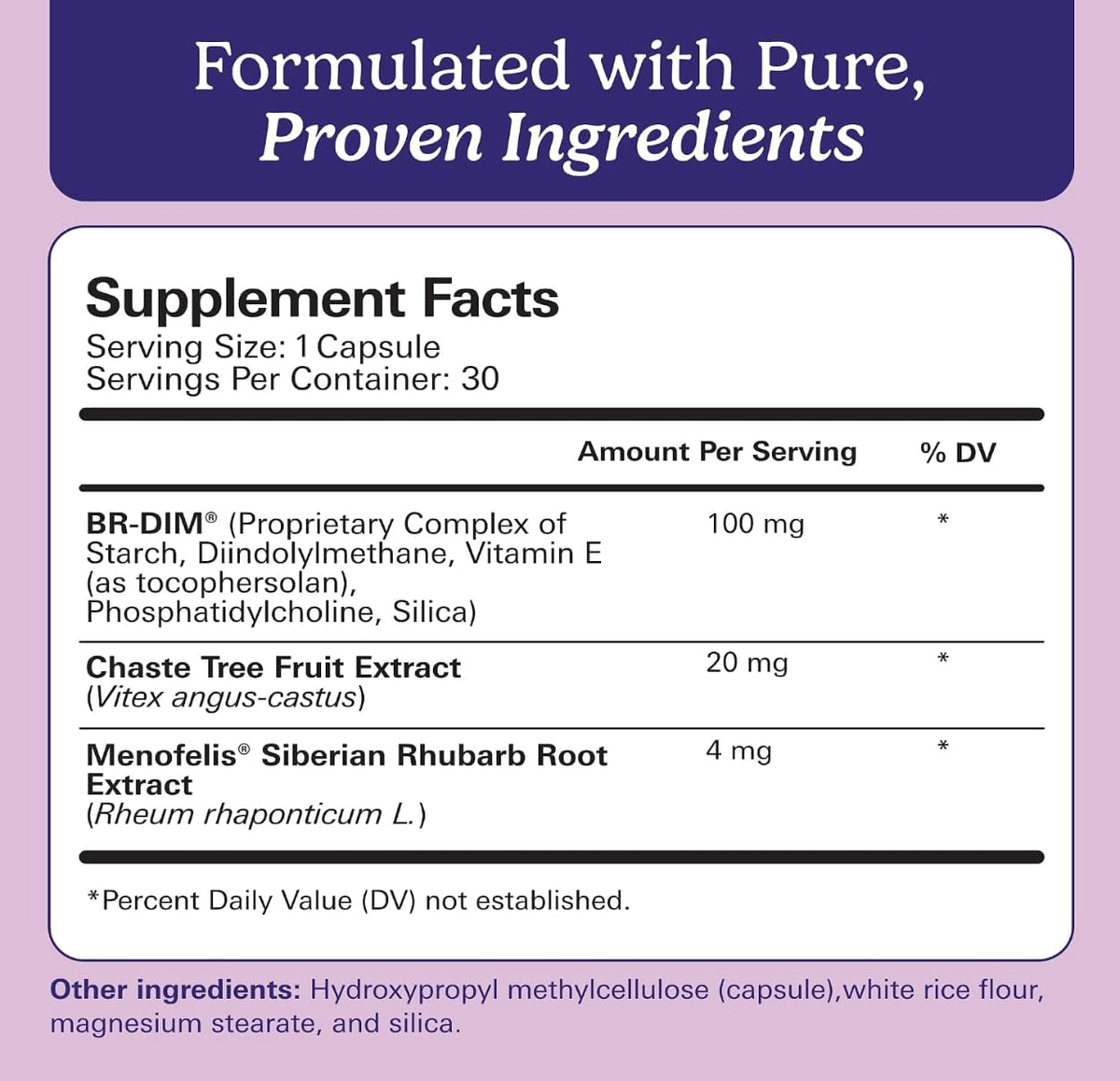 30 Capsules Hormone Balance O21320