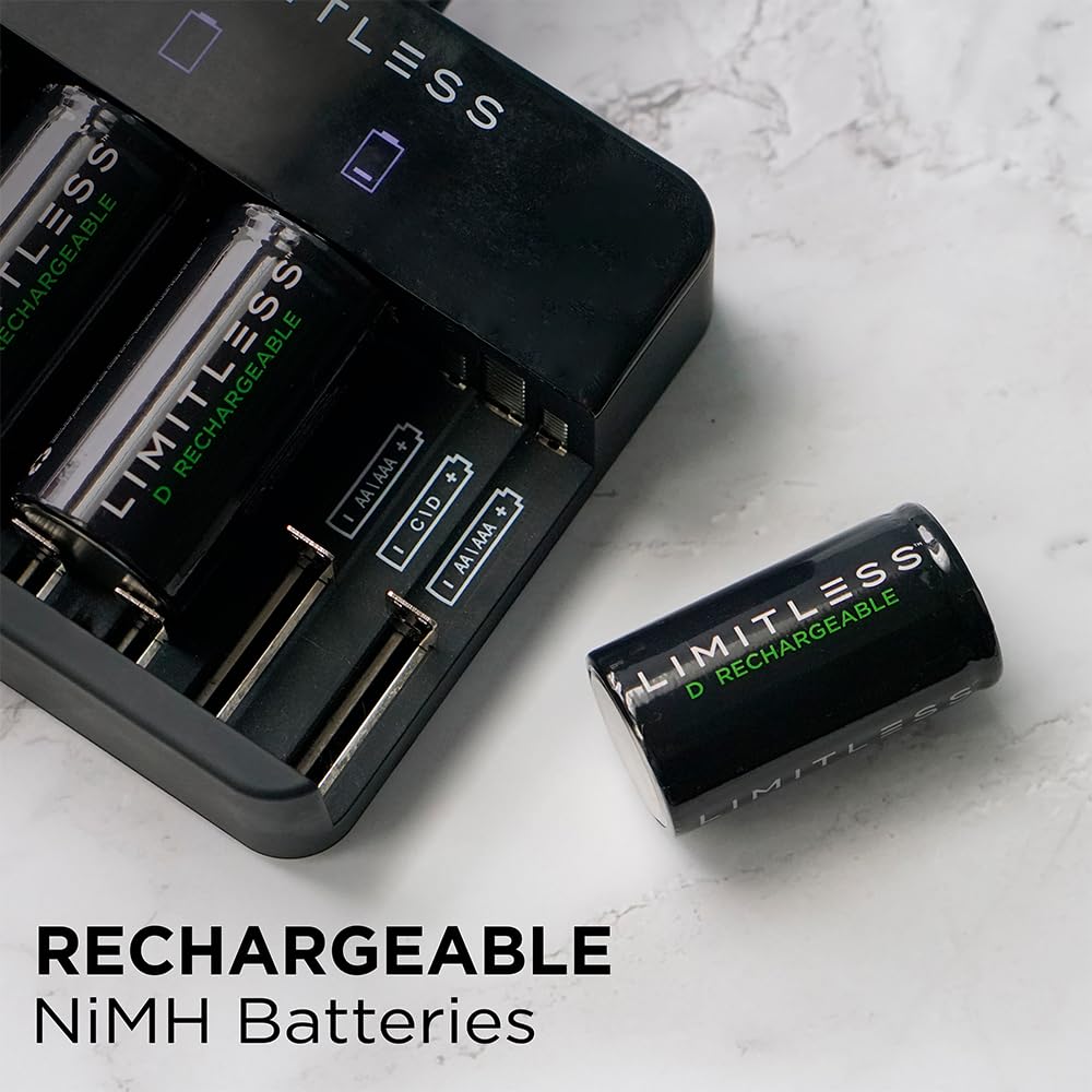 Rechargeable D Batteries 4-Pack N1259