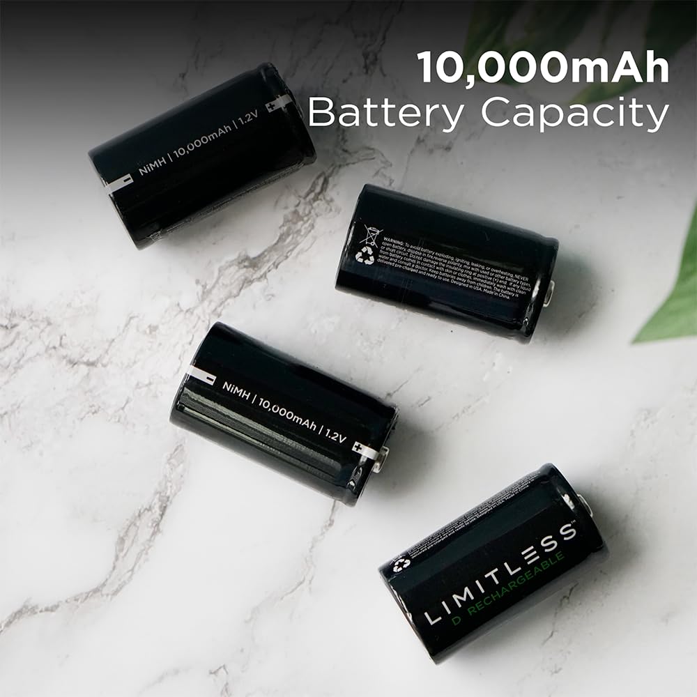 Rechargeable D Batteries 4-Pack N1259
