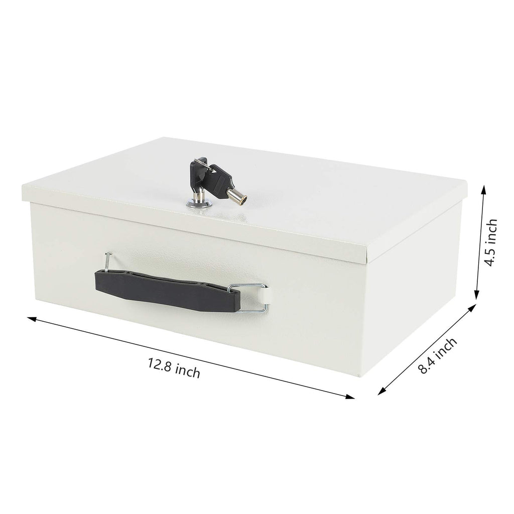 Fireproof Document Box with Key Lock Beige A317341