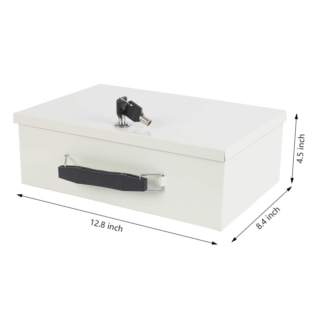 Fireproof Document Box with Key Lock Beige A317341