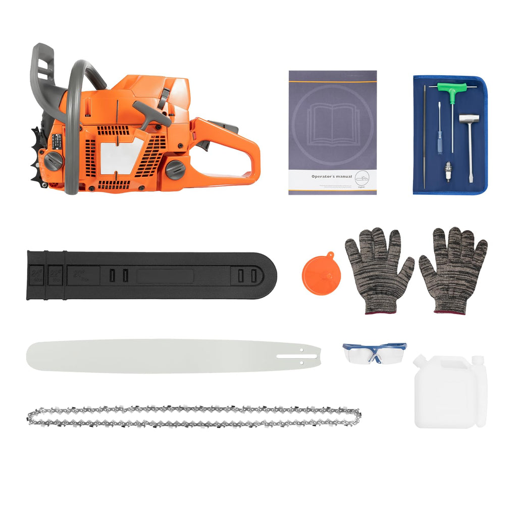 24 Inch 71.8CC 2-Stroke Gas Chainsaw Z7053