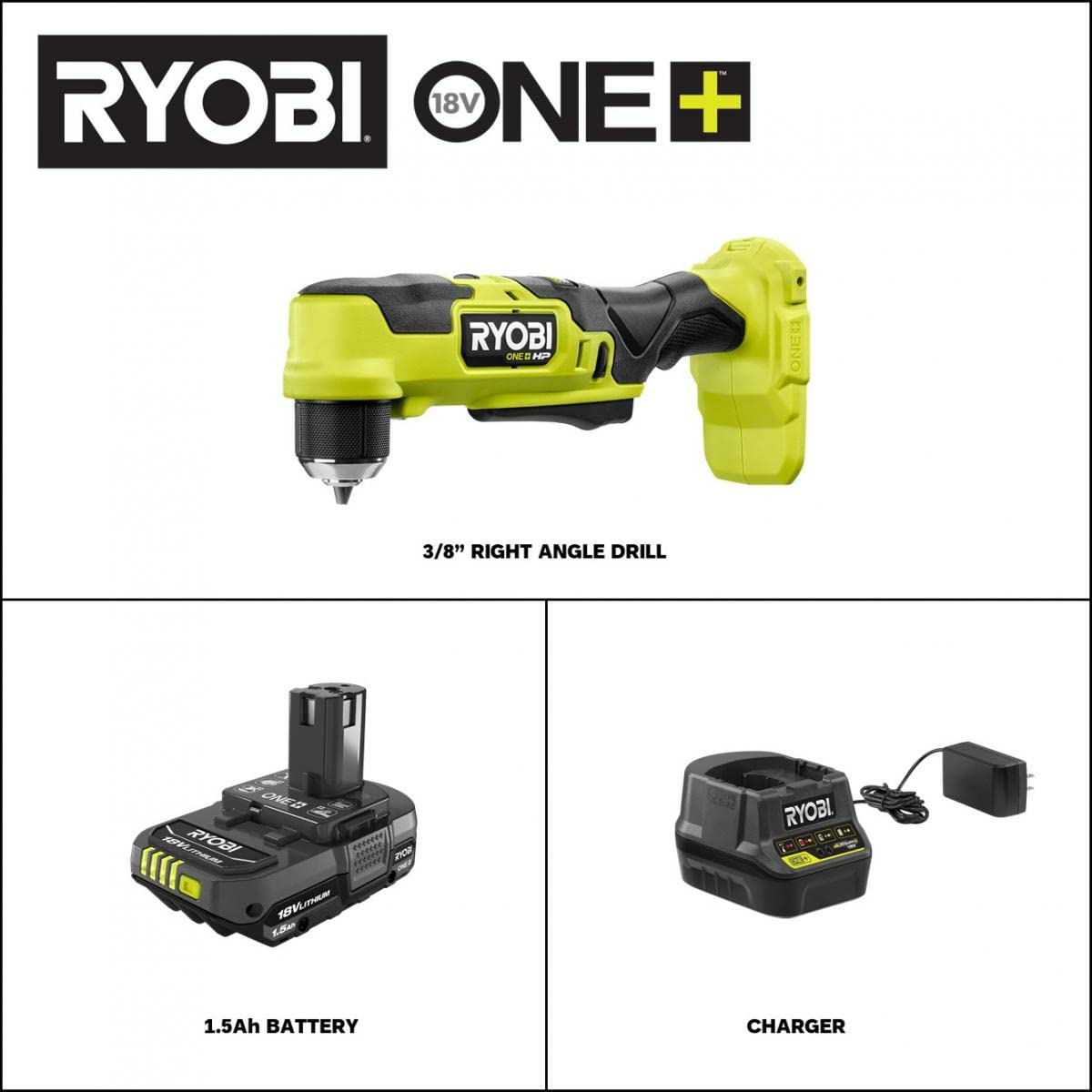 18V Brushless Cordless Compact 3/8 in. Right Angle Drill Kit R8828