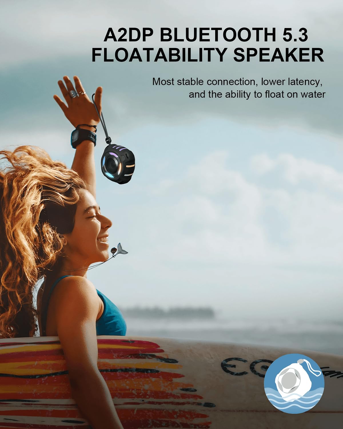 Portable IP67 Waterproof Shower Speaker F35533
