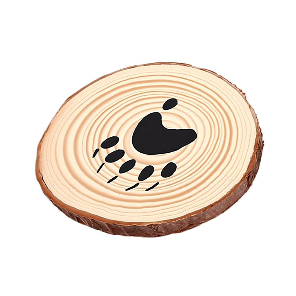 Set of 6 Black Bear Coaster Set with Canoe Holder W189