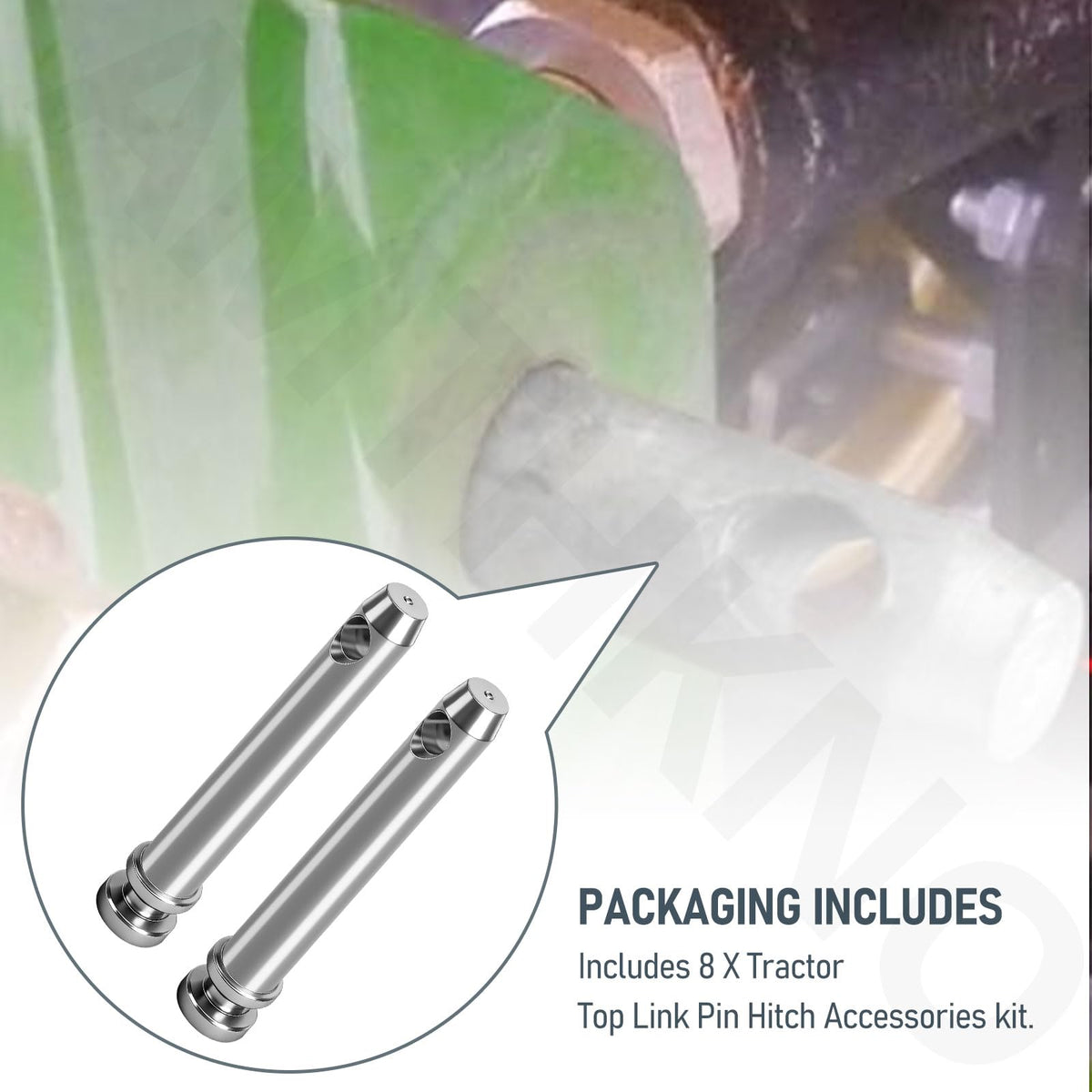 8 Pcs 3/4 in. Hitch Pin Accessories for Category 1 Tractors F8014