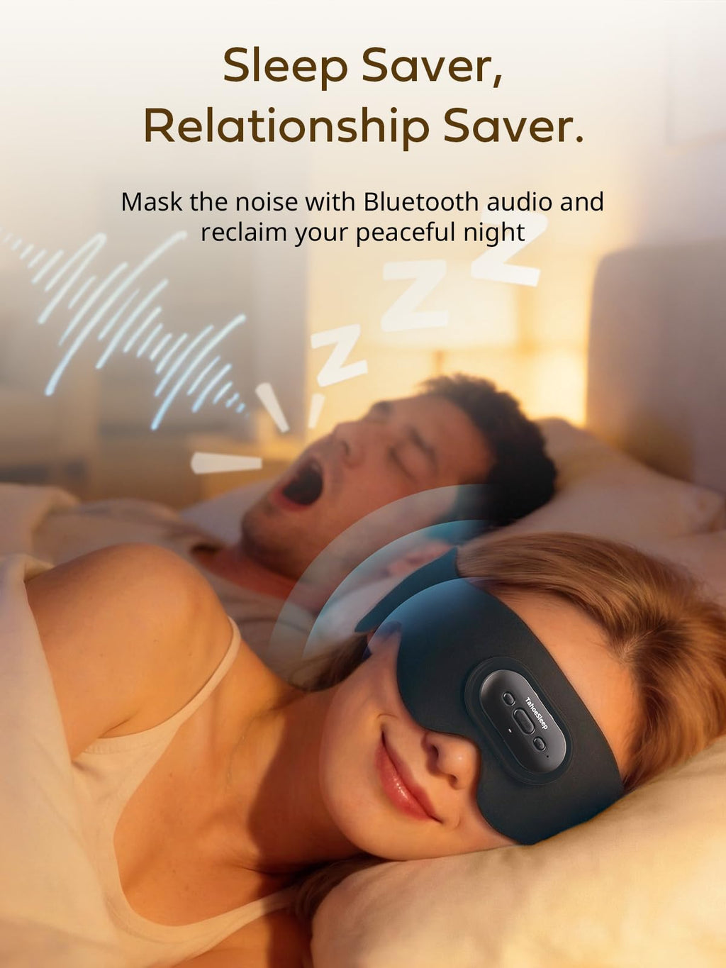 Ultra-Thin Adjustable Sleep Mask with Bluetooth 5.4 T435