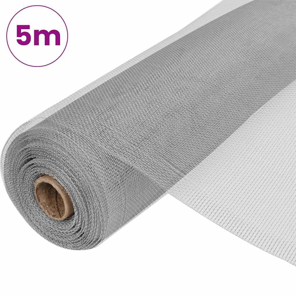 Aluminum Window Screen Roll 39.4x196.9 Inch Silver Mesh R955663