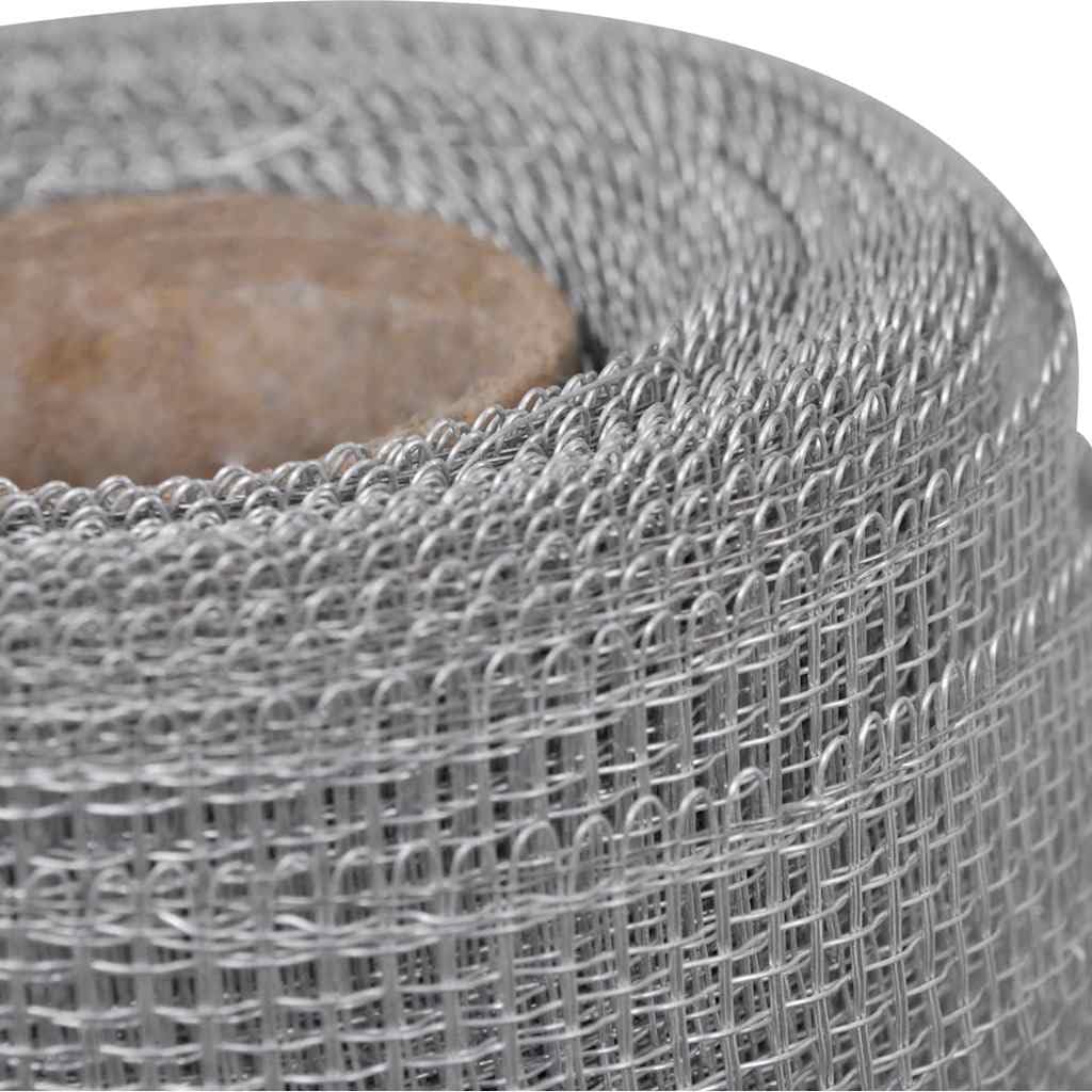 Aluminum Window Screen Roll 39.4x196.9 Inch Silver Mesh R955663