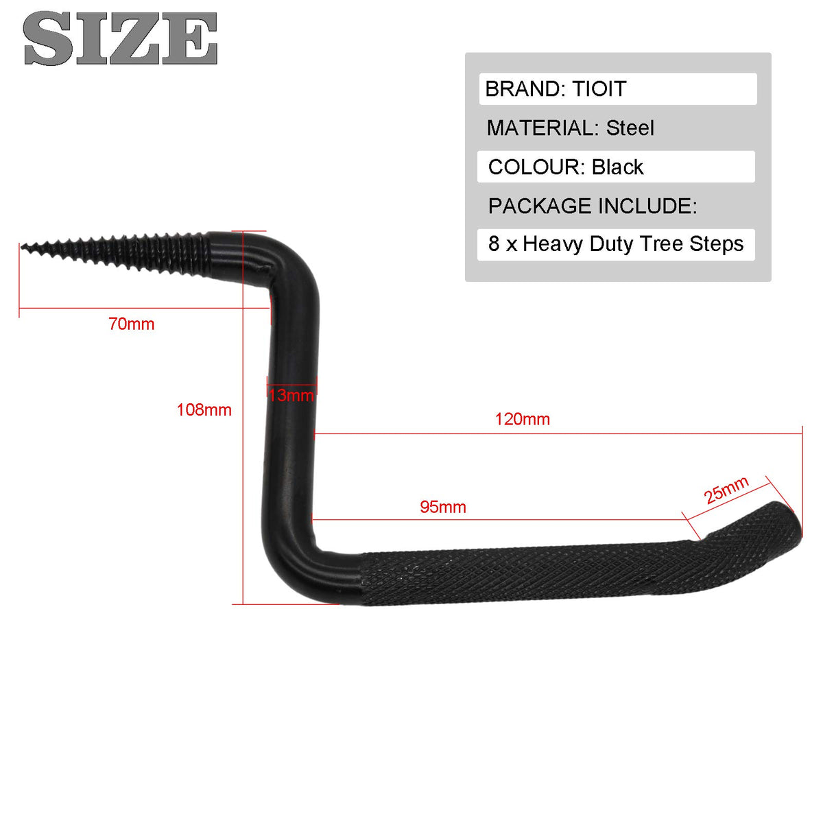 4 inch Screw-in Tree Steps 8Pack D48139