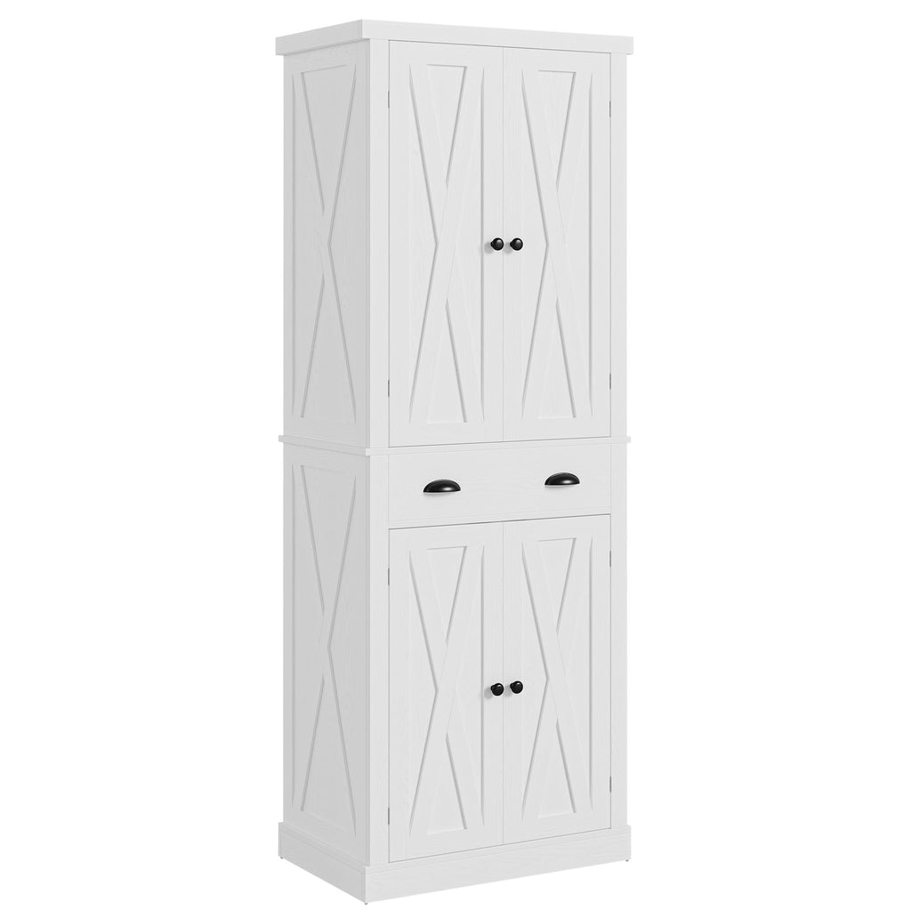 White Kitchen Pantry Storage Cabinet R655