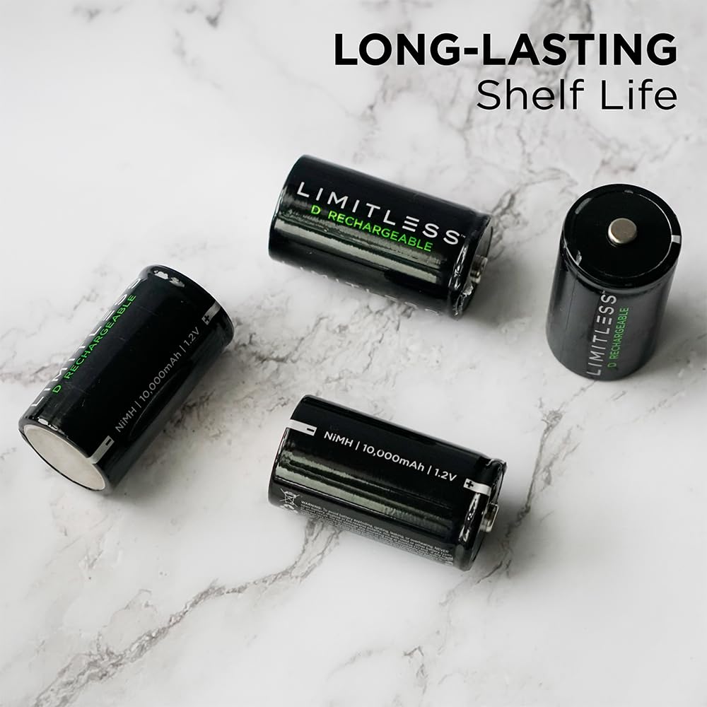 Rechargeable D Batteries 4-Pack N1259