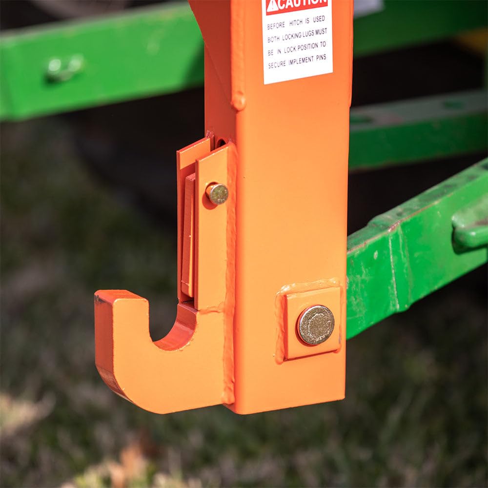 3 Point Quick Hitch Category 1 Tractor 3000 LB Lifting Capacity Orange A18223