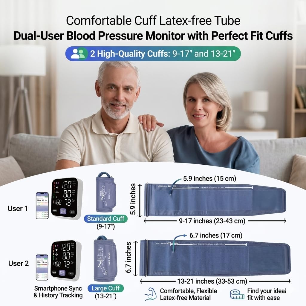 Upper Arm Blood Pressure Monitor with 21" XL Cuff N10290