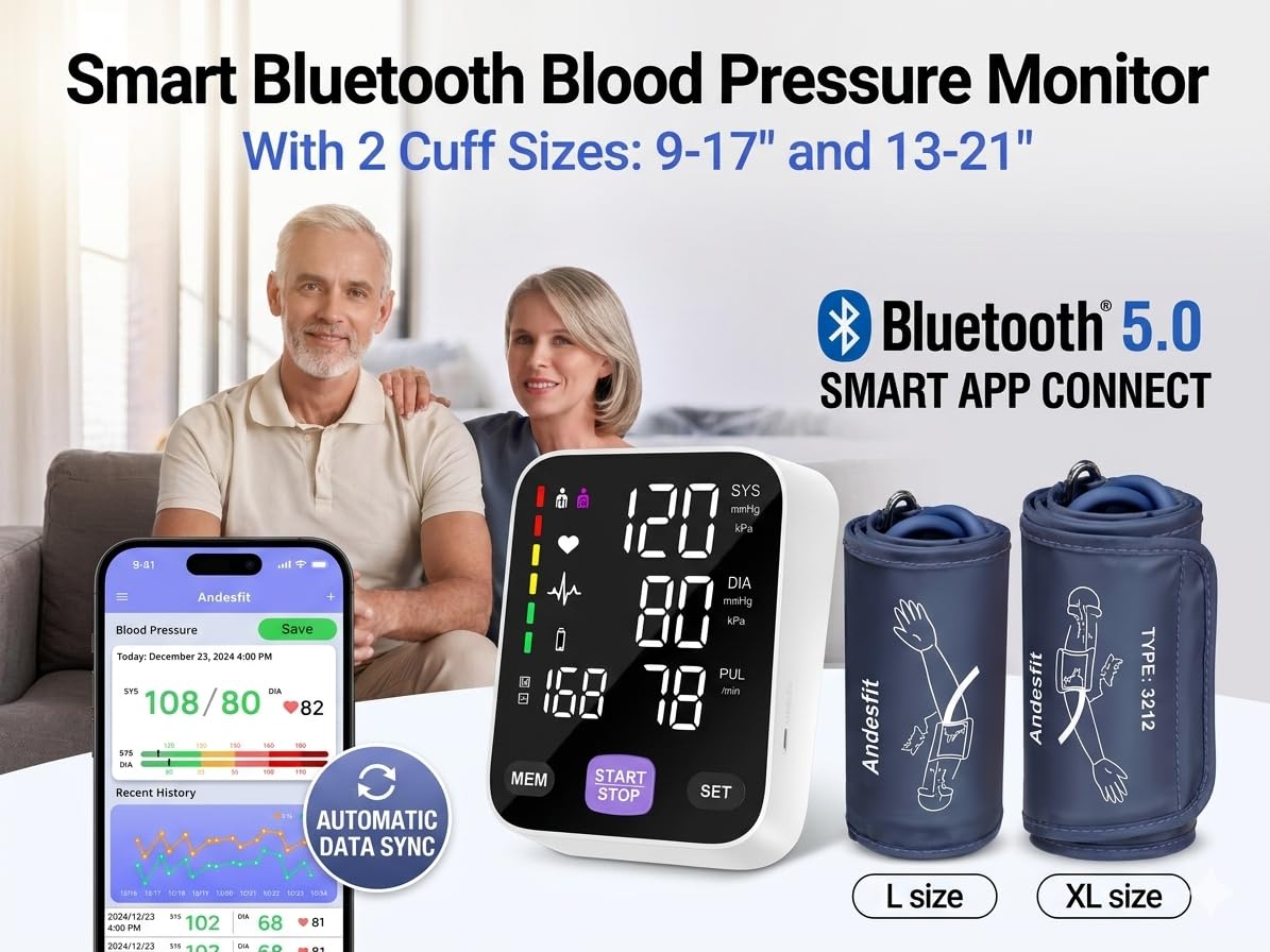 Upper Arm Blood Pressure Monitor with 21" XL Cuff N10290