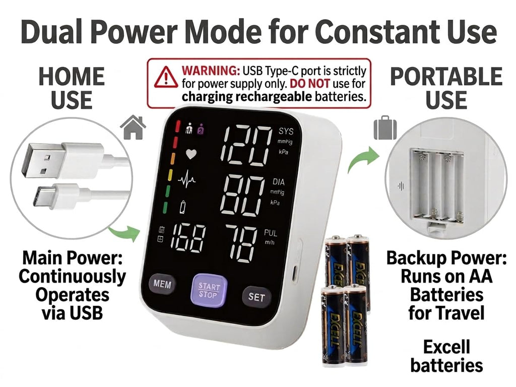 Upper Arm Blood Pressure Monitor with 21" XL Cuff N10290