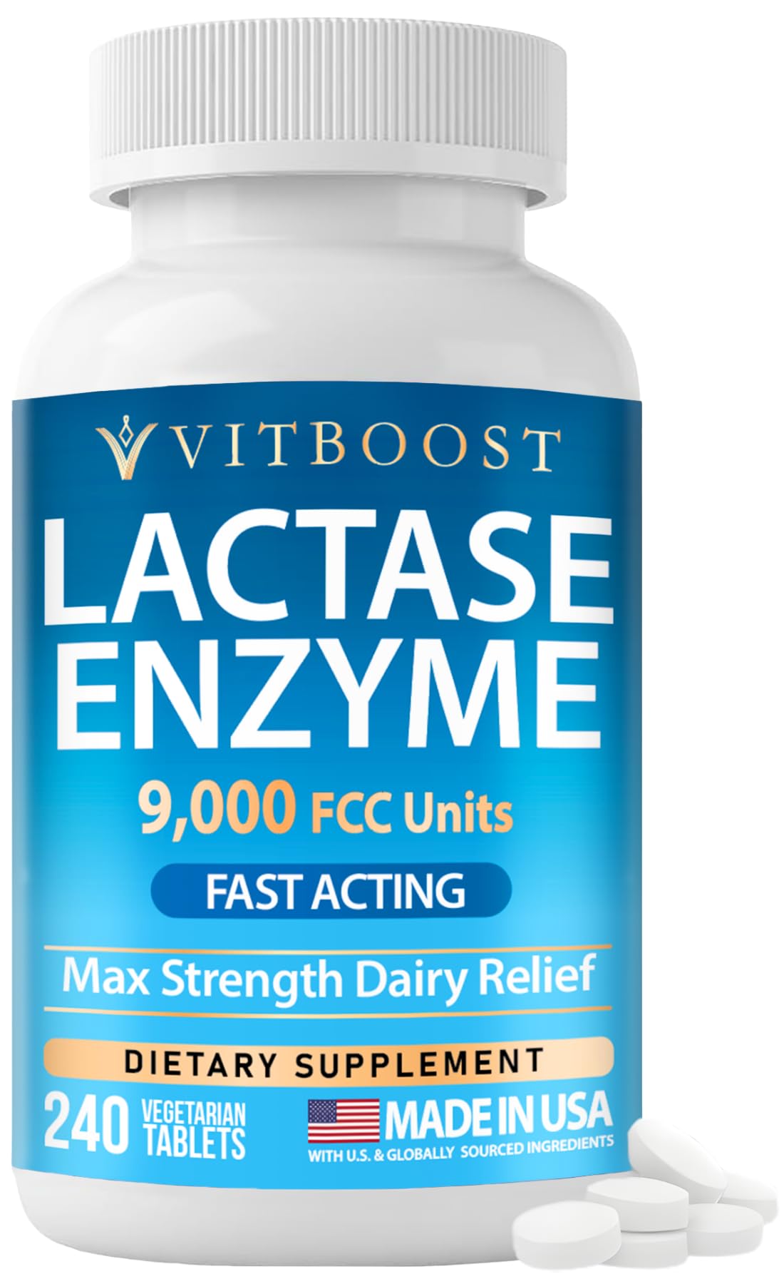 Lactase Enzyme 240 Tablets B74221