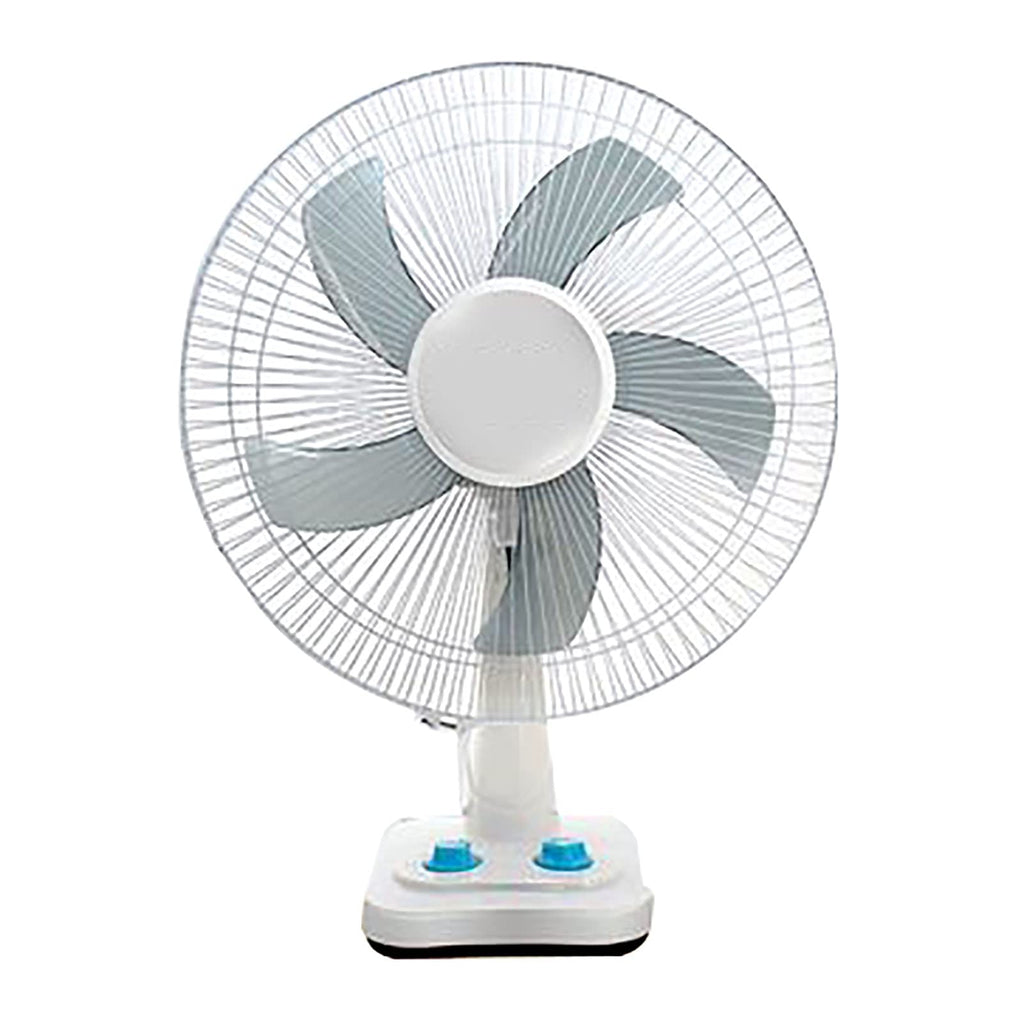 16-Inch 3 Speed 5 Blades Oscillating Pedestal Fan White G5834