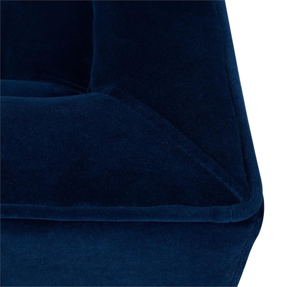 Navy Blue Velvet Tufted Sofa F9516