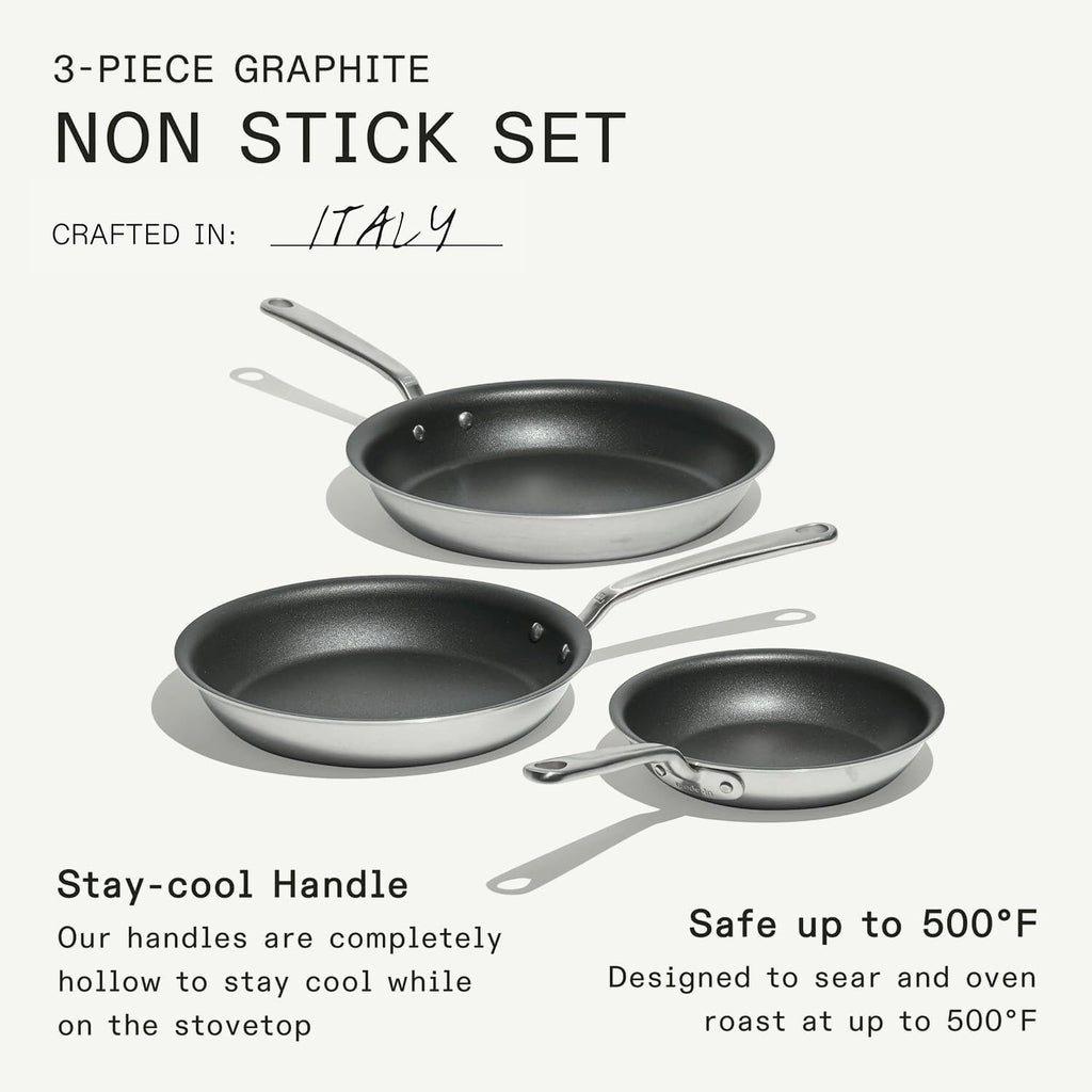 Non Stick 3 Piece Frying Pan Set N47844