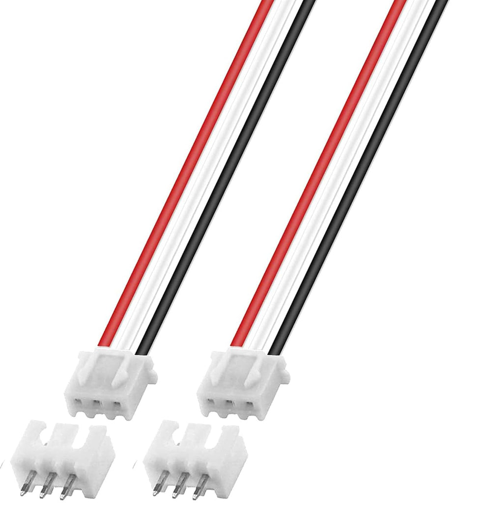 50Pcs 25Pairs JST-XH Connector Kit 2.54mm 3 Pin Male Female with Flat Wire Cable 300mm D251