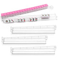 Clear Acrylic Mahjong Racks with Pushers Set of 4 J916675