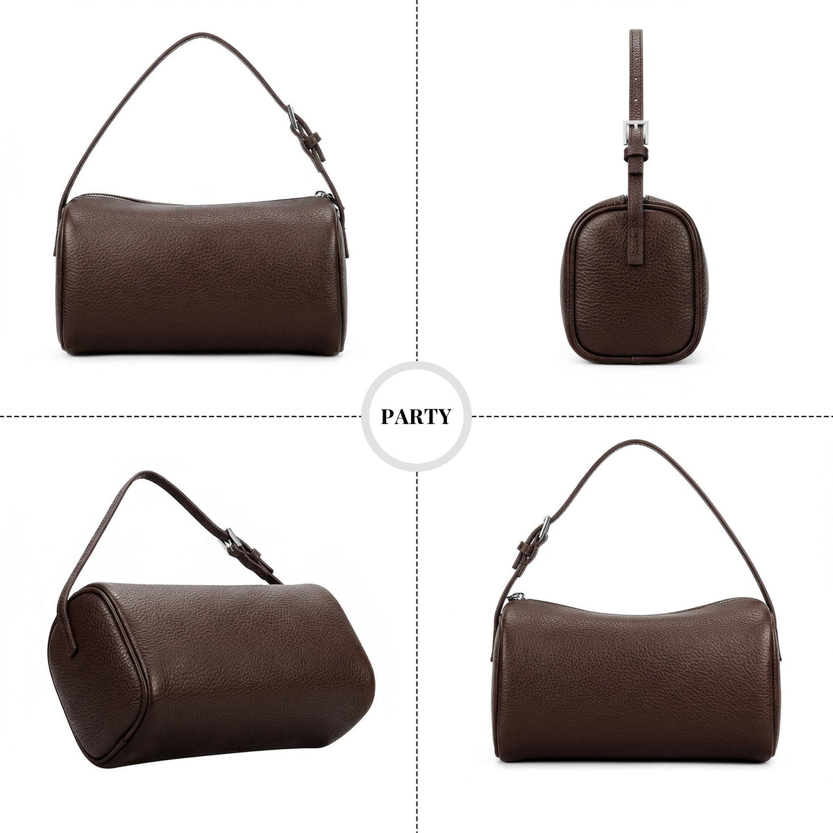 Small Vegan Leather Purse With Adjustable Strap R91748
