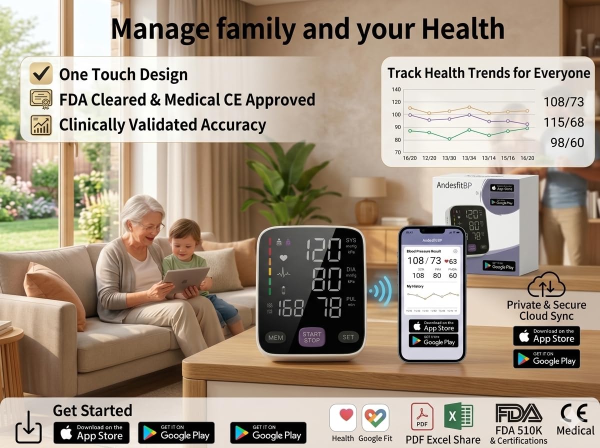 Upper Arm Blood Pressure Monitor with 21" XL Cuff N10290