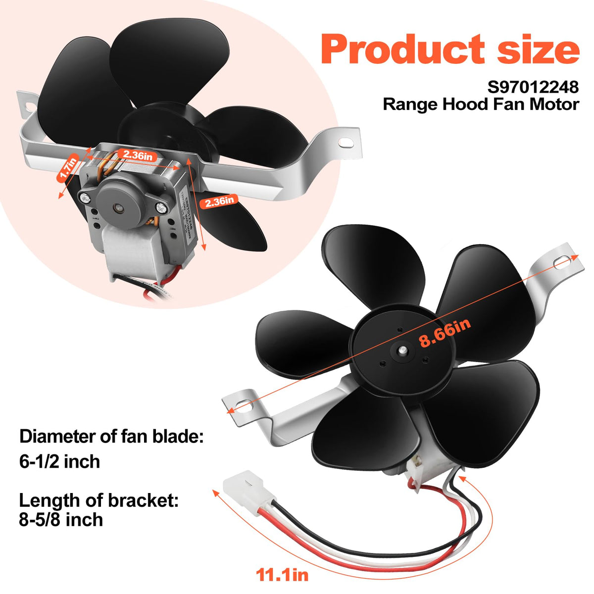 Range Hood Fan Motor H578