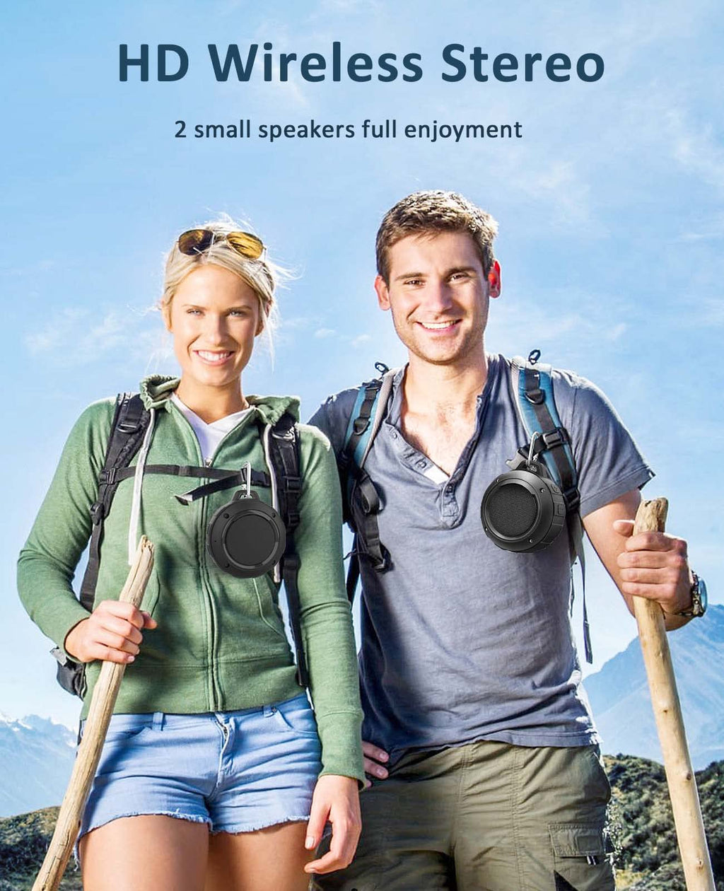 Waterproof Bluetooth Portable Mini Speaker with Subwoofer O84246