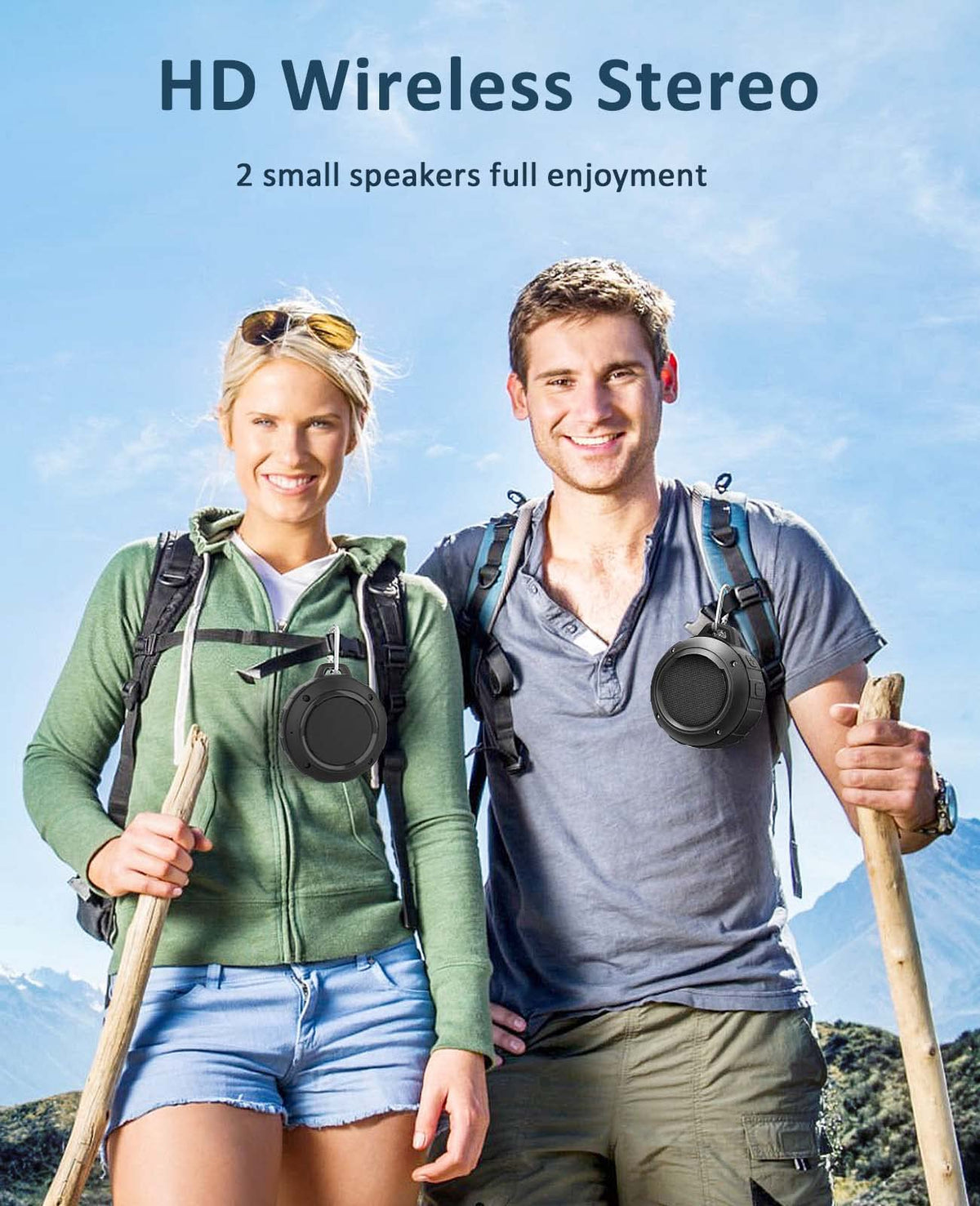 Waterproof Bluetooth Portable Mini Speaker with Subwoofer O84246