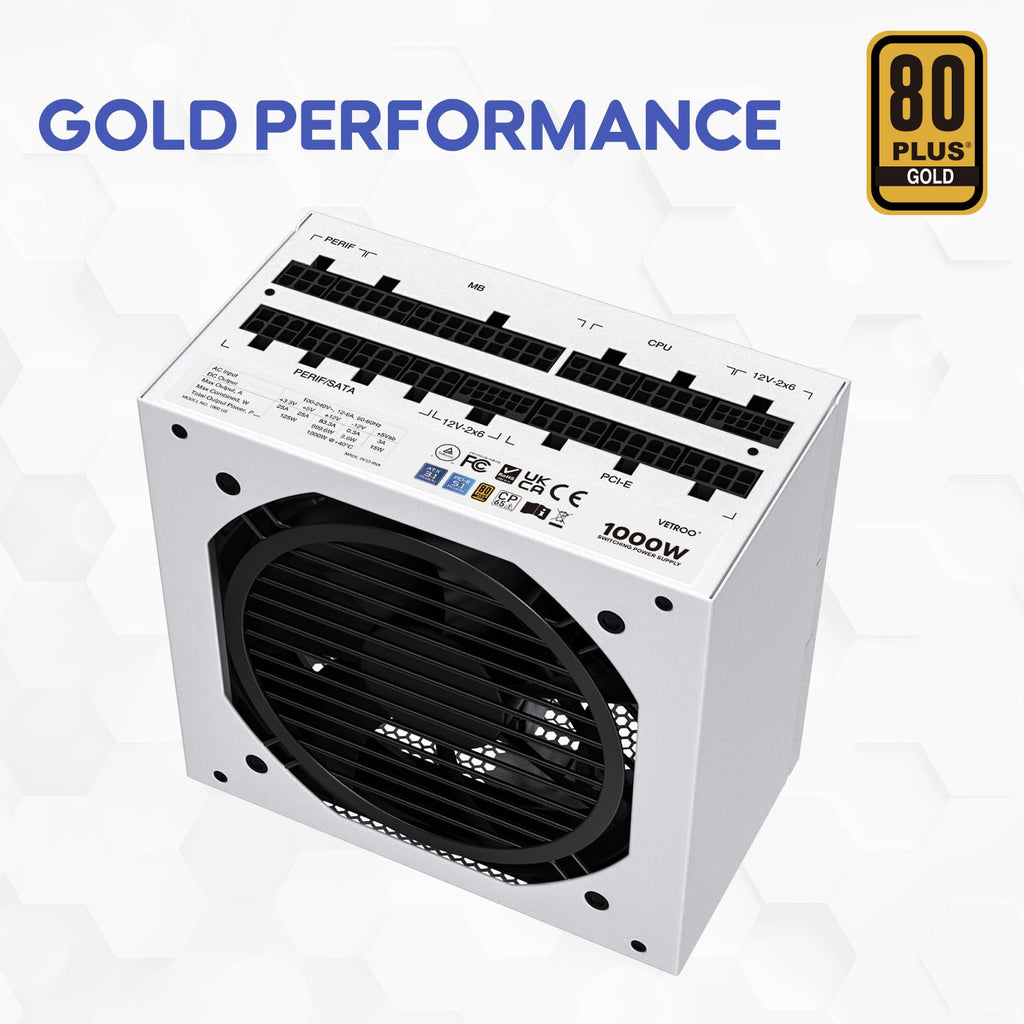 1000W White Power Supply L112