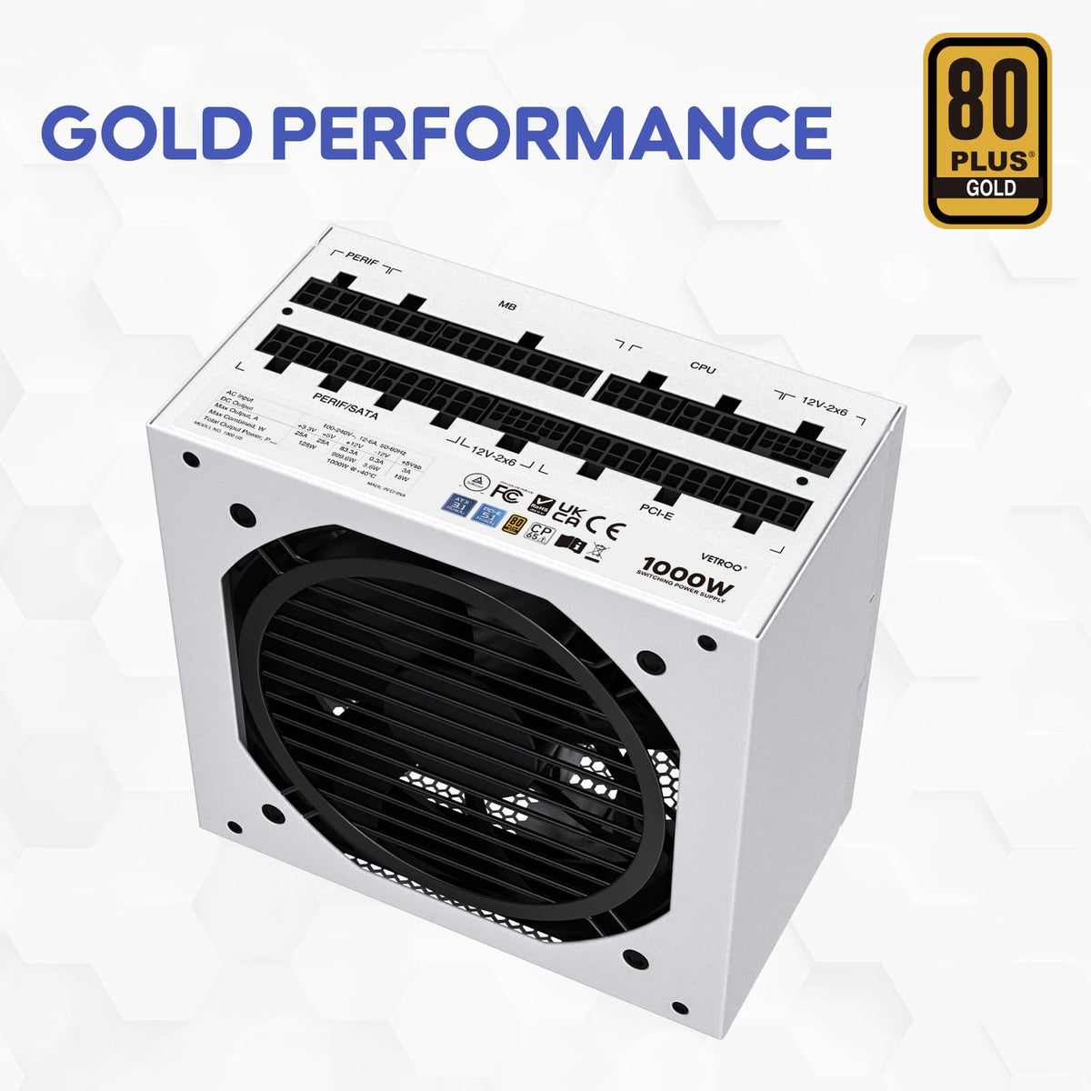 1000W White Power Supply L112