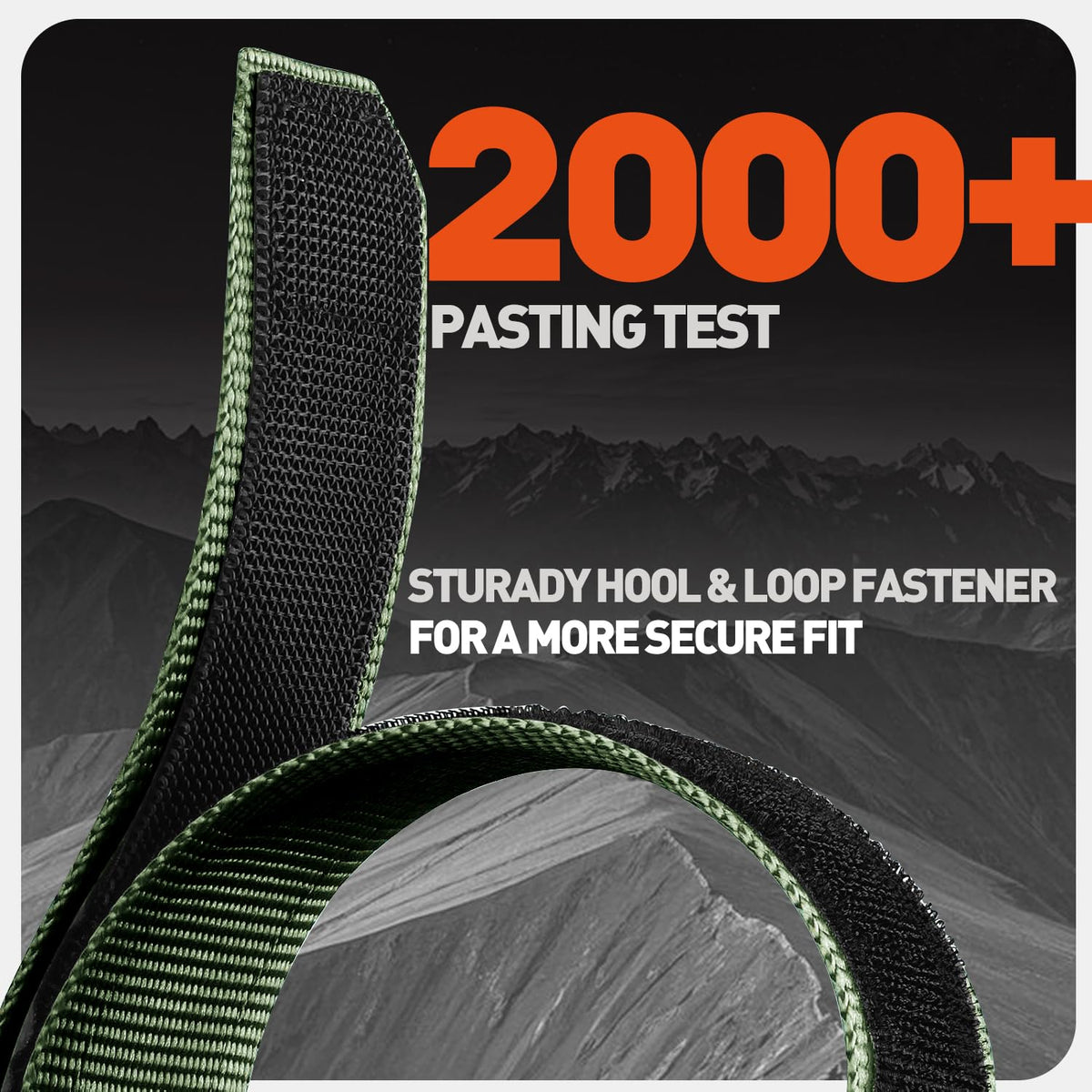 24mm Nylon Sports Watch Band W329