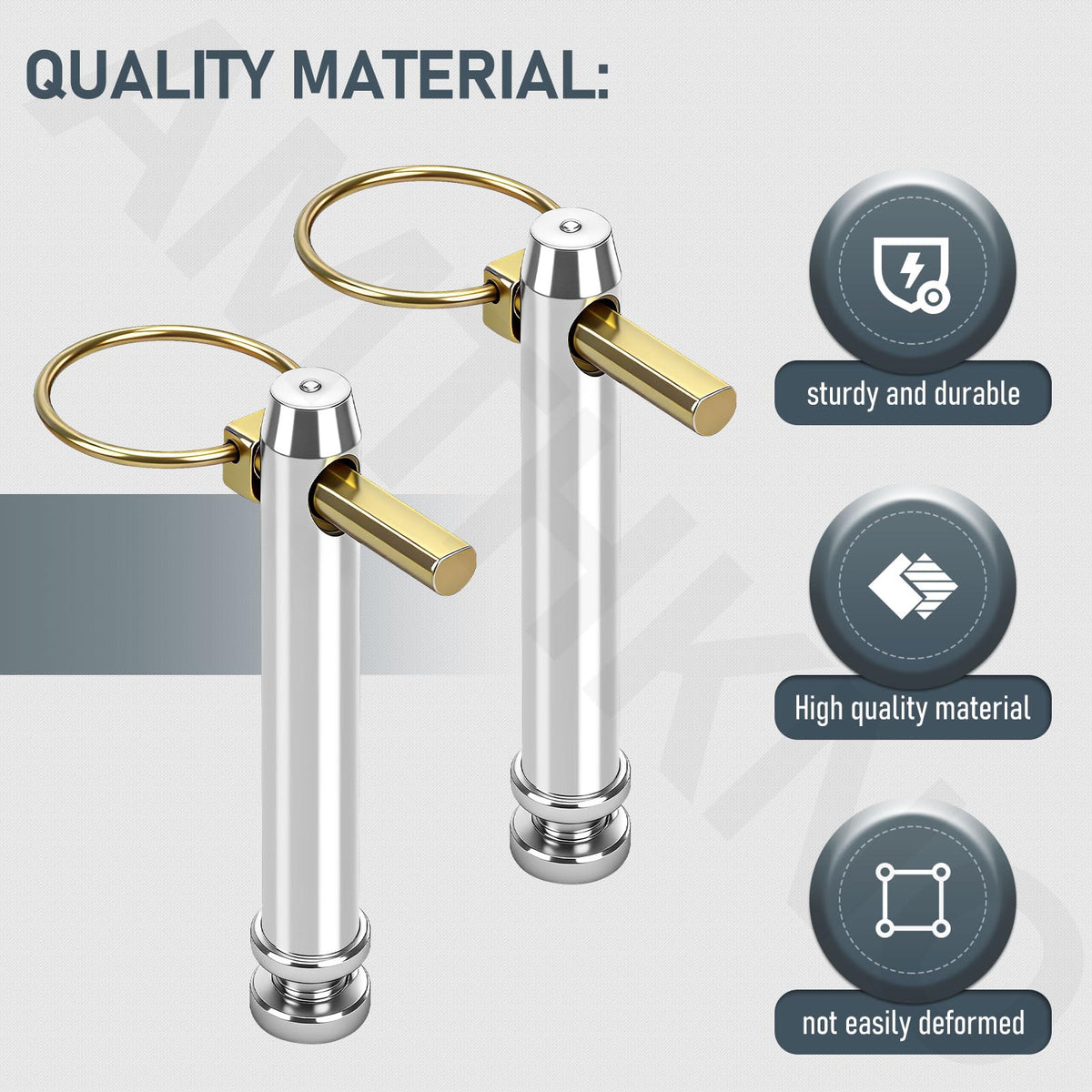 8 Pcs 3/4 in. Hitch Pin Accessories for Category 1 Tractors F8014
