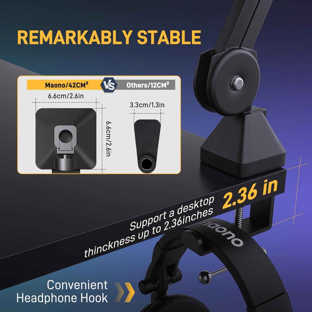 Dynamic Microphone Kit with Boom Arm G9174